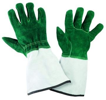 Preisvergleich Produktbild Damen Premium Arbeitshandschuhe Schnittschutz Hitzeschutz Leder, Gr. 7