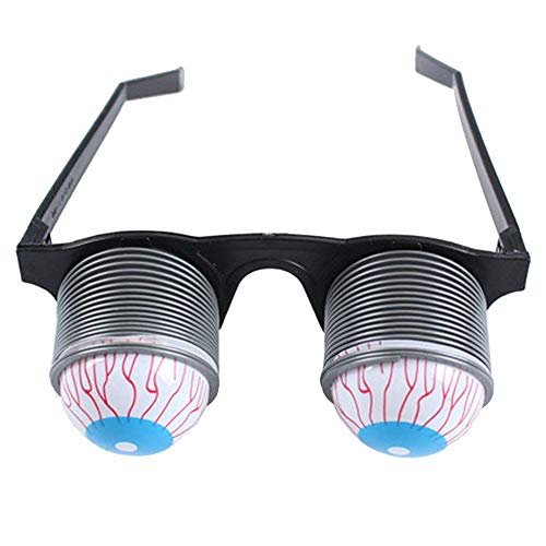 YBpineer Pop Out Eye Drop Eyeball Prank Glasses Horror Scary Party Gags Practical Jokes Funny Toy