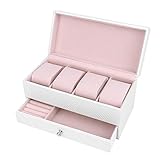 Edle Optik: mit einer einzigartigen und ein bequemer Design, die Uhr Organizer steht unter den gleichen Typs passende Artikel aus. Größe - 22,3 x 10,7 x 11 cm (22,3 x 10,7 x 11 cm); Uhr: 8,9 x 5,1 x 3,8 cm Kissen