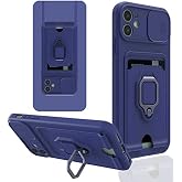 Aksesuarcim iPhone 11 Kılıf ​Silikon Mat Renkli Y&uuml;z&uuml;k Standlı Kamera Korumalı Kart B&ouml;lmeli Standlı Kapak Lacivert
