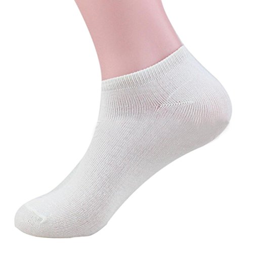 Gusspower Calcetines Pack 1 Par Calcetines Cortos Hombre Calcetines Invisibles Para Verano Calcetines deportivos y de ocio para hombres (Blanco)