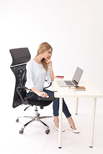 ERGONEER Leicht abnehmbare Rotating Mauspad Positionierung des neuen ergonomischen Mousing Bereich | Clamp-on-Maus-Plattform zu verstecken sich unter Schreibtisch | Swivel Mausablage für eine gesunde Haltung (Schwarze Seite) - 2