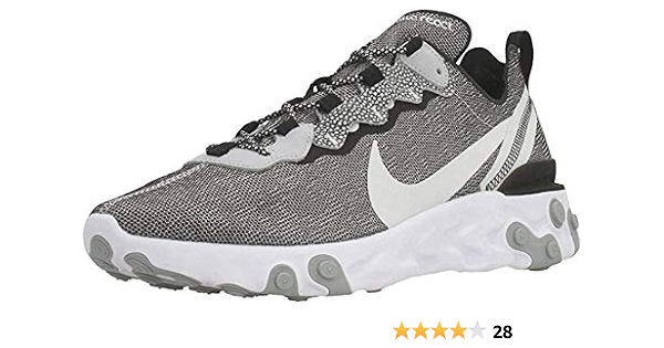 Nike React Element 55 Se, Scarpe da Corsa Uomo, Bianco/Platino Puro/Gris  Lobo/Nero, 47 EU : Amazon.it: Scarpe e borse