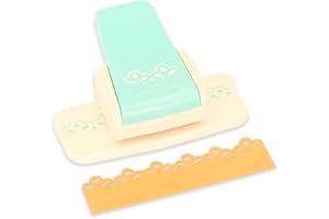 Craftelier - Perforatrice a Leva per Realizzare Bordi Decorativi a Fiore su Carta e Cartoncino per Scrapbooking | Dimensioni Circa 4,5 x 2,95 x 4,8 cm