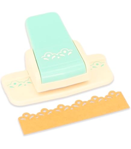 EK Herramientas Punch Borde Floral Para Scrapbooking – Perforadora De Papel Grande – Cierra Para Almacenar – Diseño Flor