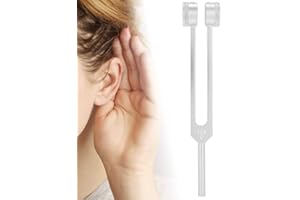 HURRISE 128Hz Tuning Fork Aluminium Alloy,Tuning Fork Instrument, Hearing Frequency Tuning Fork Chakra Tuning Forks For Tuners Beautymisc With Weights Wonderful Sound