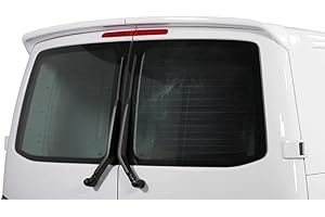 RDX RACEDESIGN Becquet de toit compatible avec Volkswagen Transporter T6 2015- (avec 2 portes arrières) (PUR-IHS), noire
