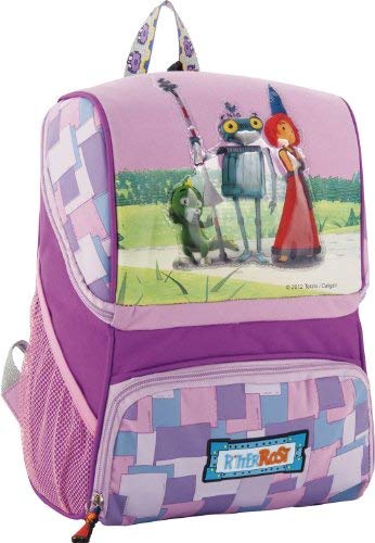 Preisvergleich Produktbild Kinder Rucksack "Ritter Rost" m. Schuhfach + Brustgurt (pink)