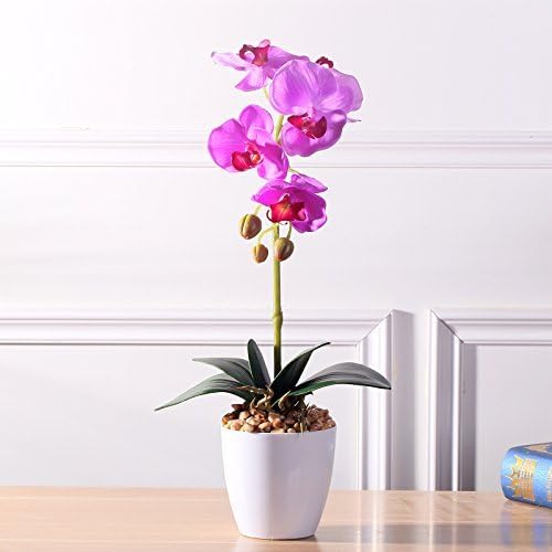 FZH FWEHUI Butterfly Purple Orchid Vase of silk artificial flowers decoration wrong