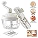 Produktbild Manuelle Multifunktions-Küchenmaschine Gemüseschneider Fleischwolf, Salsamaschine, Mixer, Aufschnittmaschine, Shredder und Julienne Für Obst, Kartoffeln, Karotten, Chili, Zwiebeln usw.