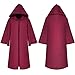 Produktbild ZXYWW Halloween Umhang Hexe Umhang Cosplay Kostüme Gothic Kapuzen Umhang Cape Halloween Gothic Hexe Cosplay Robe Kostüme Umhang Mit Kapuze,Red,XL