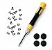 Price comparison product image Rhinenet Bottom Case Screw Screws set with Screw Driver With Bottom feet for Apple Macbook Pro Retina 15" A1398 13" A1502 A1425
