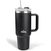 Any Morning Vaha 1200 ml &Uuml;&ccedil; Kademe &Ccedil;evirmeli Kapaklı &Ccedil;ift Katman &Ccedil;elik Termos Mug Siyah SI2440217
