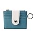 Produktbild Lamdoo Frauen Leder Kleine ID Kredit Business Slim Brieftasche Münzhalter Tasche Mint Grün, Kunstleder, Himmelblau, 11x0.2x9.5cm/4.33x0.08x3.74(Approx)
