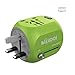 Produktbild UPPEL Internationale netzadapter reiseadapter, travel Adapter Alles-in-Einem Weltweiter Netzsteckdosen Konverter mit USB- und Typ C-Anschluss für USA,AU,Asien,EU,UK und über 150 Ländern.Green