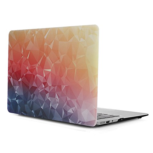 iDOO MacBook Schutzhülle / Hard Case Cover Laptop Hülle [Für MacBook Air 13 Zoll: A1369/A1466] - matt, Sonnenuntergang