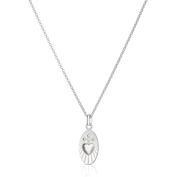 BOBIJOO Jewelry - Pendentif Collier Sacré Cœur De Jésus Christ - Acier Inoxydable Argenté Femme