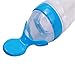 Hengsong Infant Silicone Feeding Bottle Squeeze Spoon Food Supplement Rice Cereal Bottle (Blue)