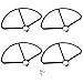 Produktbild Gazechimp 4er-Set Stoßfänger Propeller Protektor Schutzrahmen für Mjx B2c B2w Bugs 2 Quad
