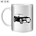 Produktbild STUFF4 Tee/Kaffee Becher 350ml/Schwarz/2013 RS3 Sportback/Weißkeramik/ST10
