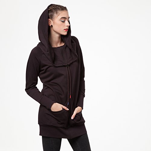 THOKKTHOKK TT1013 Yuki Zipjacket Java Woman aus 100% Biobaumwolle hergestellt // GOTS & Fairtrade Zertifiziert, Größe:L/XL - 5