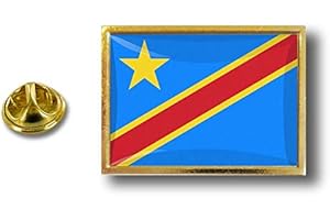 Akachafactory pins pin Badge pin's Metal avec Pince Papillon Drapeau Congo rdc
