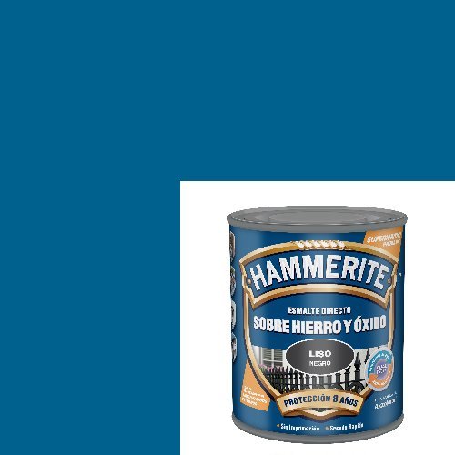 Hammerite Esmalte Metálico Liso Brillante Azul 750ml