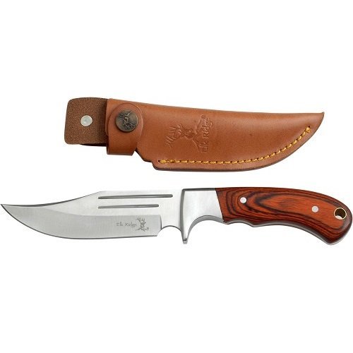 Elk Ridge ER052 Cuchillo Tascabile,Unisex - Adulto, Marrón, un tamaño