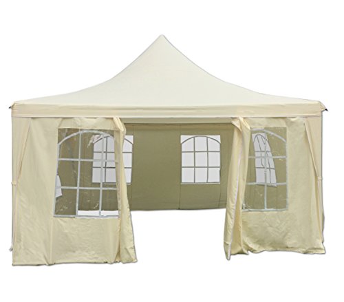 Preisvergleich Produktbild Benedomi Pagoden Zelt 4 x 4 m, Beige