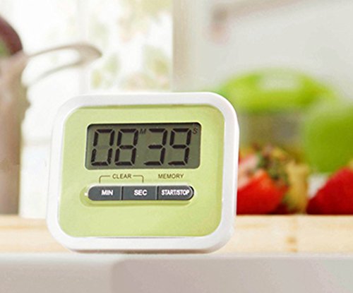 DaoRier Digital Küchen Timer Elektronischer Stoppuhr Küchenwecker Kurzzeitmesser Digitaler Kitchen Timer mit großem LCD Display Lautem Alarm Rot - 9