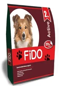 FiDO Active Junior Dog & Working Dog Food - Chicken, Fish and Rice (2 KG)