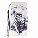 Produktbild Bumina für Smartphone Samsung Galaxy S10 5G Hülle, 3D Muster Brieftasche Leder Tasche Flip Schutzhülle Handytasche Cover Handyhülle Bookstyle mit Magnet Kartenfächer Standfunktion Wolf