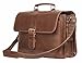 Leaderachi - 100% Pure Genuine Real Vintage Hunter Leather Handmade Men Crossover Shoulder Laptop Messenger Briefcase Bag ["BONN" (COGNAC)] RS.5399.00