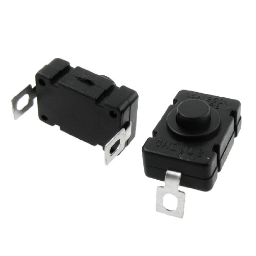 sourcingmap® 20 Stk Rechteckige Hemmung Aktion Druckschalter für Elektronische Taschenlampe