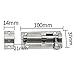 Produktbild GeKLok Tür Lock  Edelstahl Langlebig dickem Home Dekoration Guard gegen Diebstahl Türriegel für Badezimmer WC-Schuppen Schlafzimmer Catch Verriegelung, Wie abgebildet, 4inch