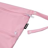 Damero Windeltasche mit wiederverwendbarem Stoff Wasserdicht Wetbag Feuchttücher Organiser Beutel - 4