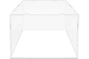 Displaybox 30 x 25 x 25 cm akryl dammskydd transparent | Reptålig akrylyta, dammtät konstruktion, verktygsfri montering