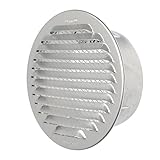 Rejilla de ventilación redonda diámetro 150 mm, de aluminio