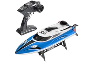 ZYGY Remote Control Boat BLLRC L100 High Horsepower High-speed Boat Wheel Water Toys Electric Athletic Racing Yacht Blue