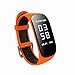 Produktbild squarex Wasserdicht Bluetooth Smart Watch Herzfrequenz Blutdruckmessgerät Handgelenk NEU, Herren, Orange, AS Show