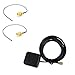 Produktbild ycnk Wasserdicht SMA Stecker GPS Active Antenne Stecker Kabel für Dash DVD Head Unit-Stereoanlagen mit 2 RP-SMA Pigtail Antenne WiFi Kabel