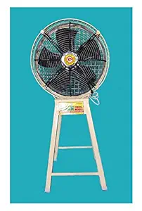 Green Engineering Heavy Duty Iron 0.5 HP High Speed Fan for Personal use (White)