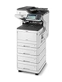 oki drucker farben verschoben A3-Farb-Multifunktionsdrucker mit LED-Technologie für professionelle Druckergebnisse, Auto-Off-Modus mit geringem Stromverbrauch (0,1 W), ersten Seite nach 14,5 Sekunden in Farbe/Mono