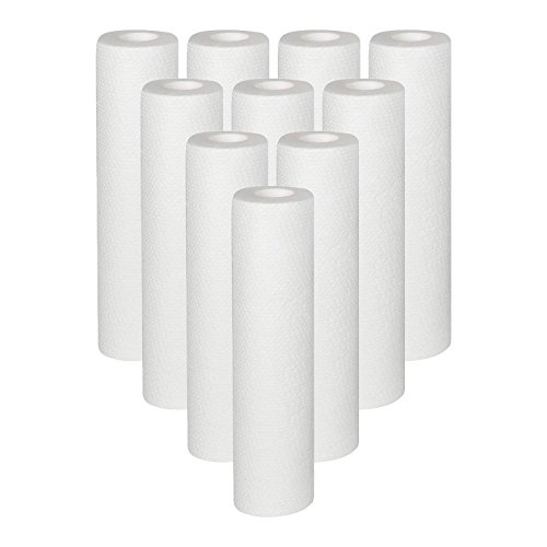 10 x vyair 10 pp 5 micron melt blown partículas/sedimentos/cartucho de filtro de agua de ósmosis inversa para eliminar arena