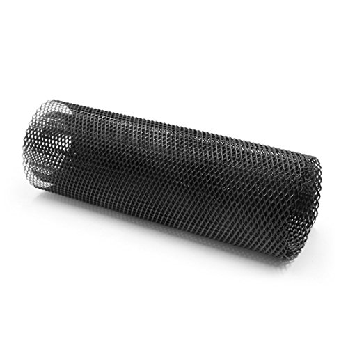 Zantec - Grille d'aération rhombique 6 x 12 mm en alliage d'aluminium pour pare-chocs de voiture, noir