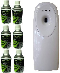 Preisvergleich Produktbild Diffuser mit 6 Ersatzminen PYRETHRE Natur, gegen Fliegen, Mückenschutz, anti-Milben, antibakteriell geschlüpften Effekt lange Lebensdauer