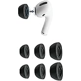 Comply Apple AirPods Pro Generation 1 & 2 i&ccedil;in K&ouml;p&uuml;k Kulak U&ccedil;ları, &Ccedil;eşitli S, M & L, 3 &Ccedil;ift - &Uuml;st&uuml;n Konfor, Sarsılmaz Uyum, H