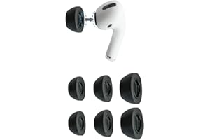 COMPLY Premium Memory Foam Earphones Tips For Airpods Pro Generation 1 & 2 Replacement Earbud Tips For A Comfortable Secure Fit x 3 Pairs (Assorted, S, M, L)