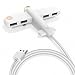 Produktbild TOOGOO Neuheit Air Force One Flugzeug Form 4 Ports USB 2.0 Hub Datentransfer-Erweiterung USB Port Hub Expander - Weiss
