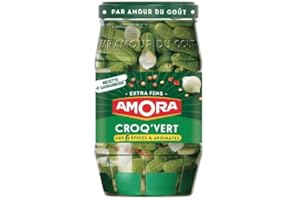EPICERIE SALÉE AMORA - Croq'Vert Cornichons Extra Fin 205G - Lot De 4 - livraison offerte